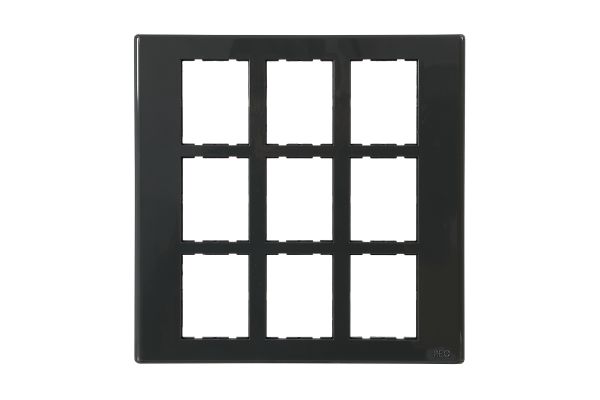 18 M Combination Plate Dark Grey Bliss+