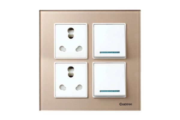 8 M (Square) Cover Plate Stone Beige