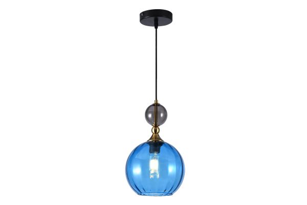 Blue Blooms Pendant 1LS E27 Blue ABR