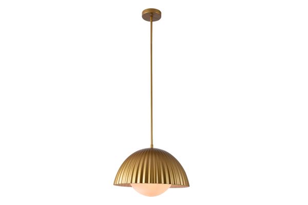 Elsa Pendant  1LS E27 TAN WHT ABR