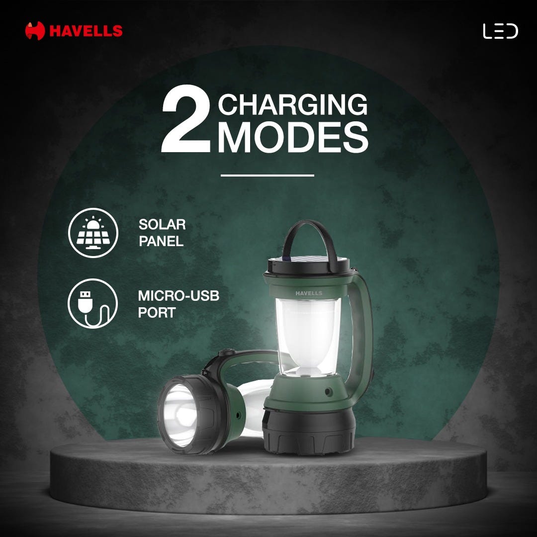 Havells dazzle plus lantern torch hot sale