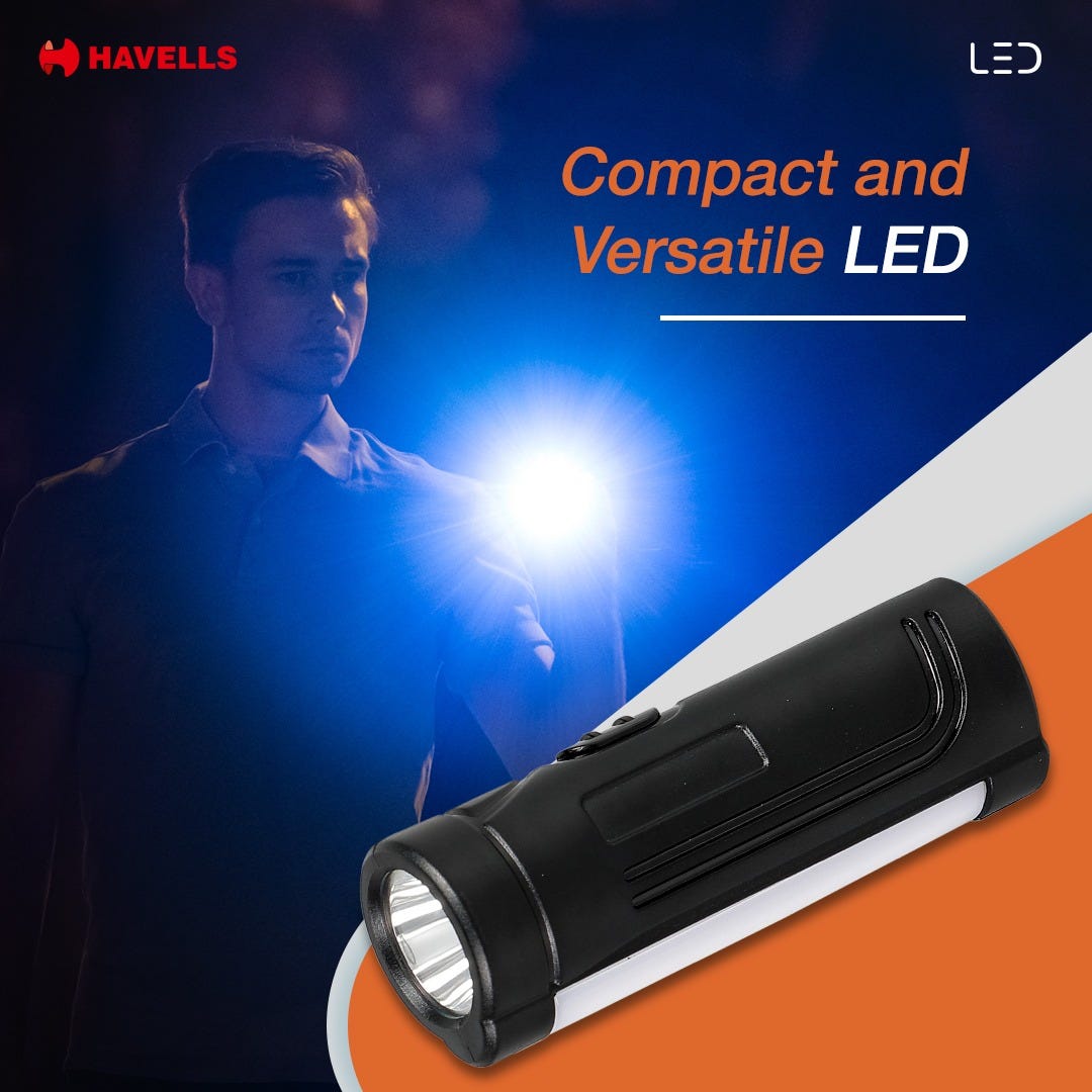 Havells Beam 10 Mini 1W Portable Lighting Compact LED Torch